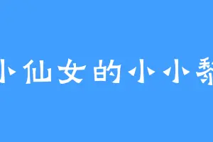 小仙女的小小黎