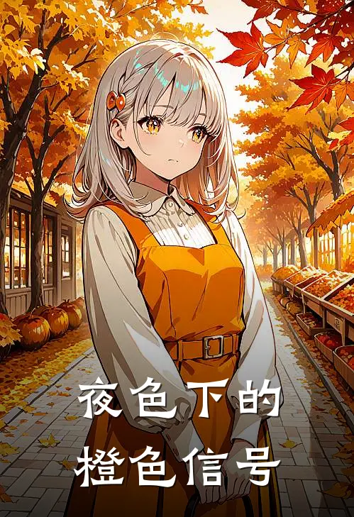 夜色下的橙色信号