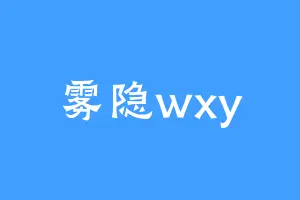 雾隐wxy