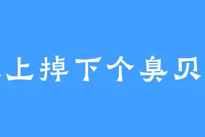 天上掉下个臭贝贝