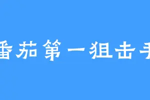 番茄第一狙击手
