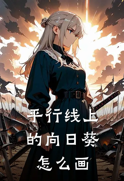 平行线上的向日葵怎么画