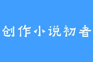 创作小说初者