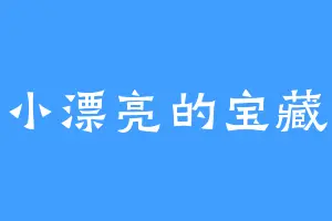 小漂亮的宝藏