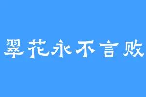 翠花永不言败