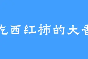 爱吃西红柿的大香蕉