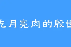 爱吃月亮肉的殷世民