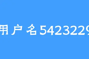 用户名5423229