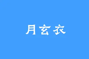 月玄衣