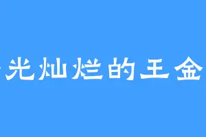 金光灿烂的王金旺