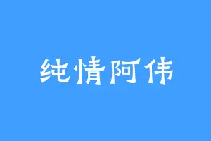 纯情阿伟